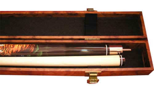 Top-Angebot!!! Billardqueue Night Tiger, Länge ca. 147 cm, 2-tlg. + Billardkoffer Wurzel 1/1 - 4