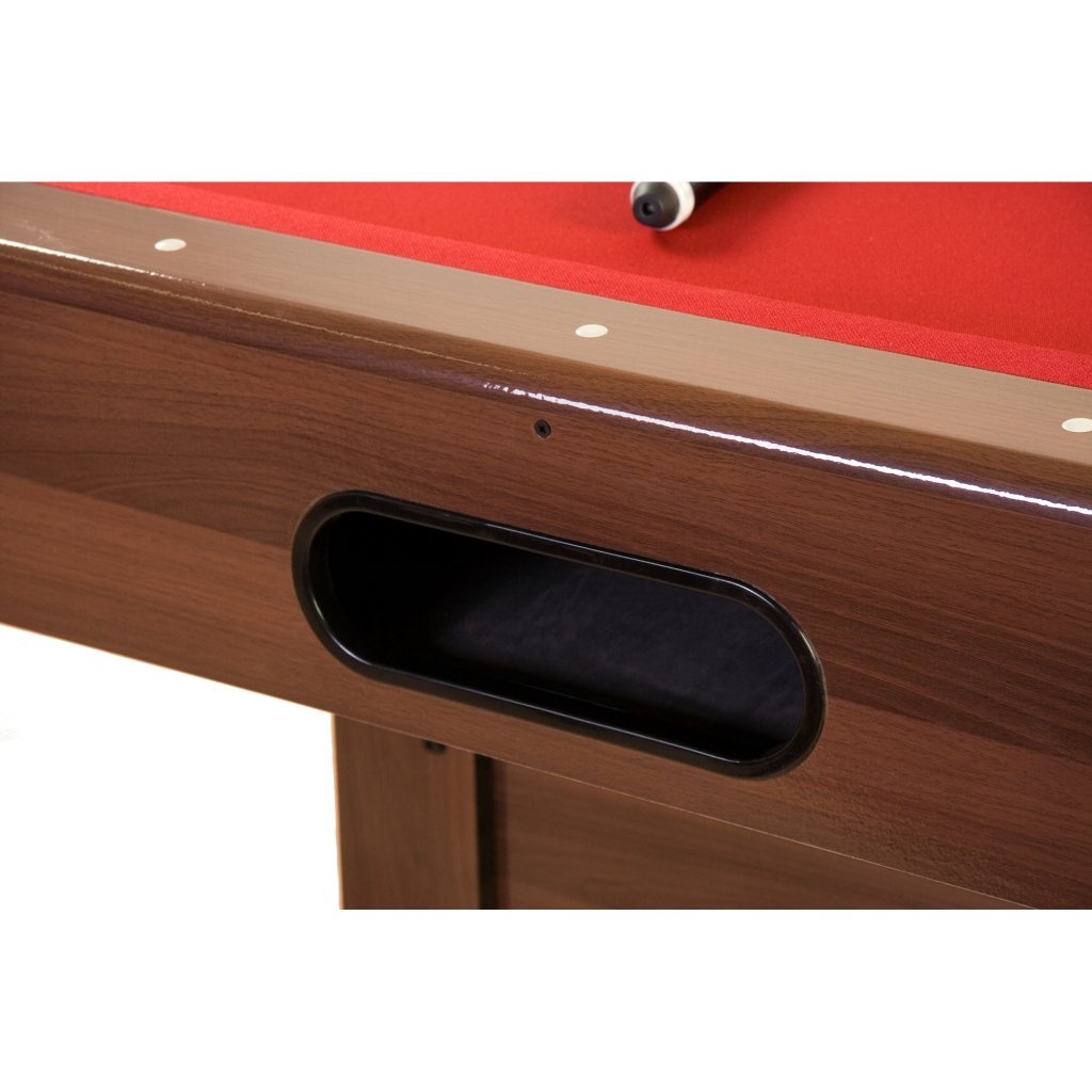 5 Fuß Billardtisch günstig kaufen, 5ft Billardtisch Trendline kaufen, Rotes Billardtuch, braunes Holzdekor