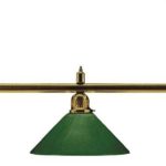 Billardlampe London in grün aus Messing